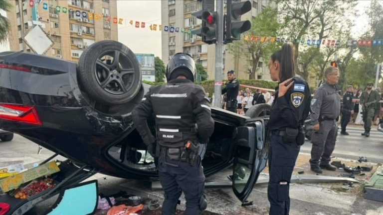 إصابة بن غفير بانقلاب سيارته في القدس (فيديو)