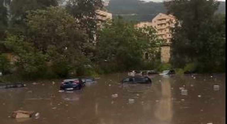 سيول وأمطار في كسروان وجونية (فيديو)