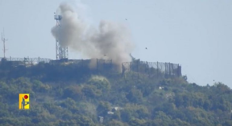 المقاومة تقصف التجهيزات التجسسية في موقع “الرمثا” (فيديو)