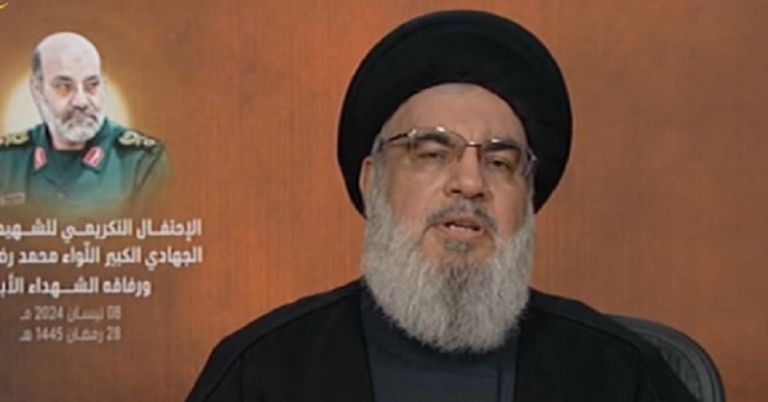 نصر الله: استهداف المستشارين الإيرانيين في سوريا هو أعلى اعتداء “اسرائيلي”