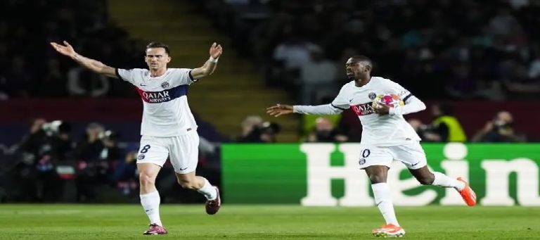 رباعية “صاعقة” لباريس سان جيرمان ترمي ببرشلونة خارج دوري الأبطال