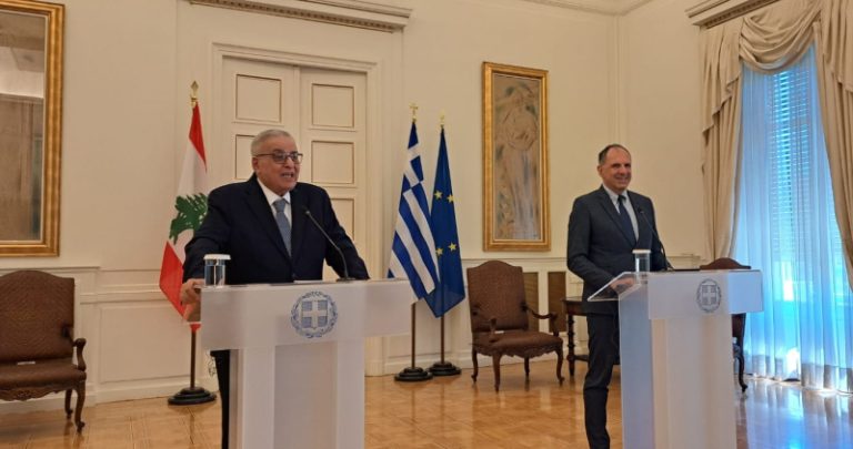 بو حبيب يلتقي نظيره اليوناني: لبنان لا يريد الحرب