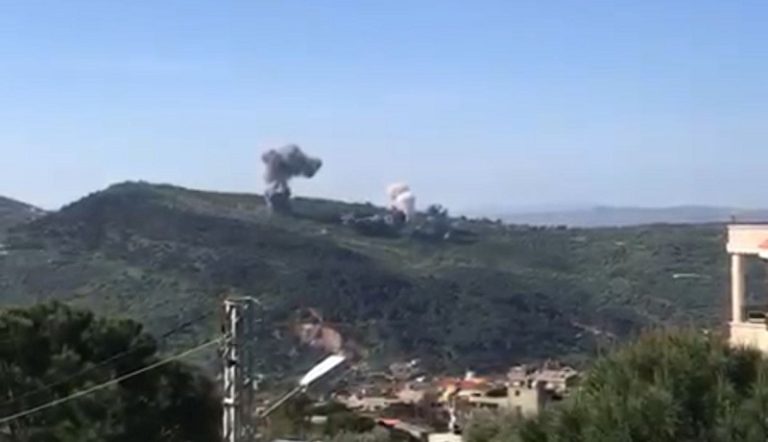 بالفيديو.. العدو يعترف بقصف أهداف في راشيا الفخار