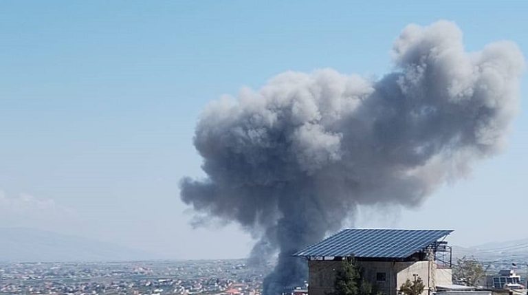 غارة صهيونية بين النبي شيت وسرعين في بعلبك (فيديو)