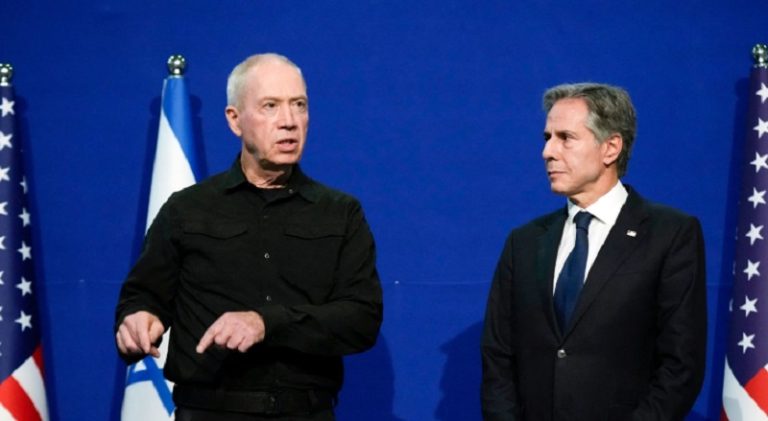 غالانت لبلينكن: نزيد المساعدات مقابل توسيع العمل العسكري على غزة