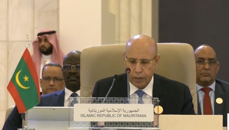 رئيس جمهورية موريتانيا في القمة العربية: لوضع حلول مستدامة للنزاعات العربية