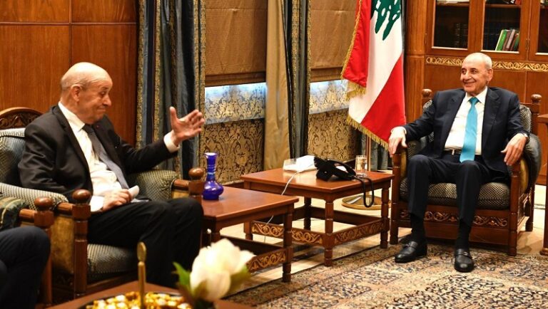 بري التقى لو دريان: تمسك بـ”التشاور”