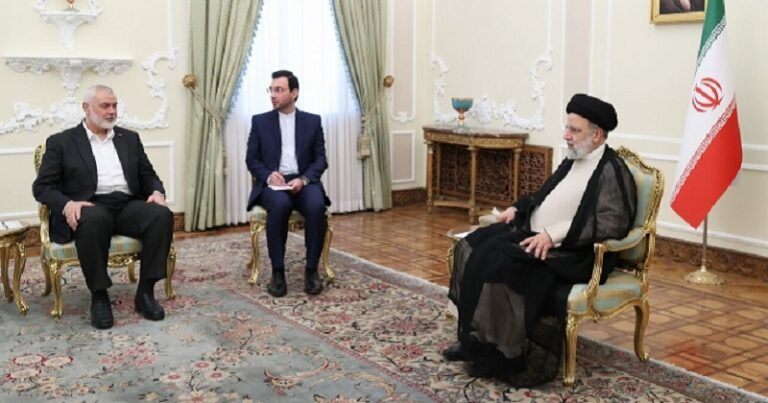 هنية: رئيسي بذل جهوداً كثيرة في دعم القضية الفلسطينية