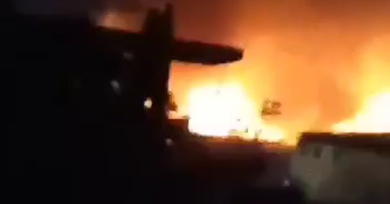 بالفيديو.. حريق في الشويفات