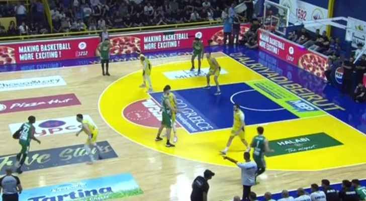 الرياضي يسحق الحكمة ويتقدم عليه بنهائي دوري السلة اللبناني