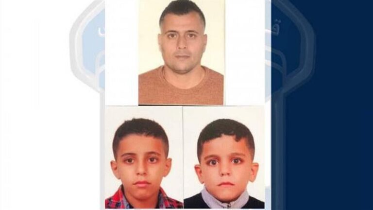 تعميم صورة مفقود وولديه في نهر البارد