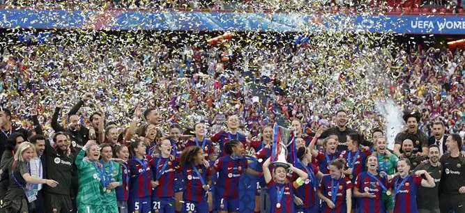 دوري أبطال أوروبا للسيدات لكرة القدم: برشلونة يحصد اللقب على حساب ليون