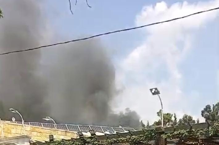 بالفيديو.. حريق بمطعم “سما” في بعلبك