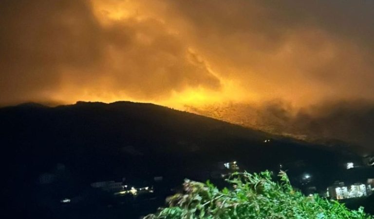 قذائف ضوئية على بيت ليف (فيديو)