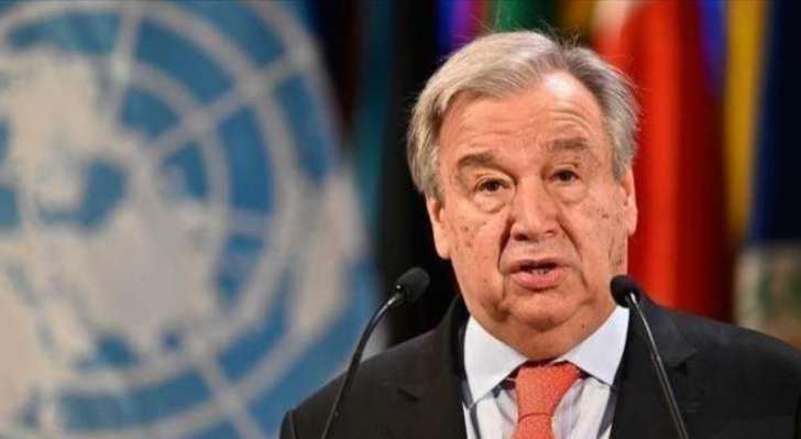 بالفيديو.. “المسير” في الهواء مع وصول غوتيريش!