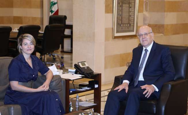 ميقاتي يلتقي وزيرة خارجية كندا