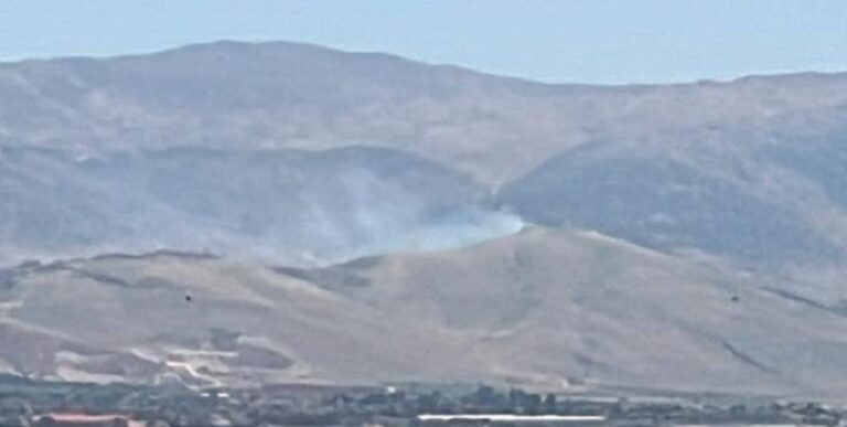 بالفيديو.. غارة على جرد قوسايا في البقاع الأوسط