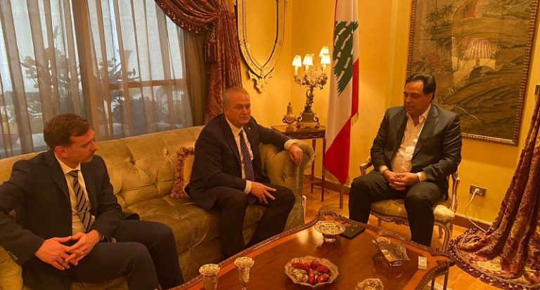 دياب يستقبل السفير الروسي