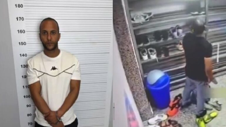 بالفيديو.. توقيف سارق أحذية المصلين في المسجد!