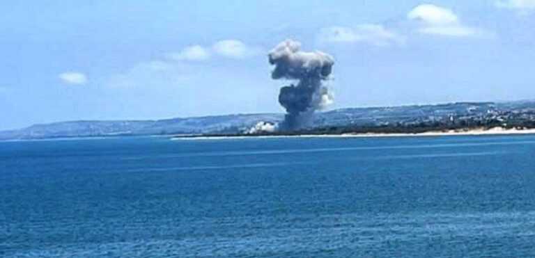 بالفيديو.. غارة بالصواريخ على البرغلية