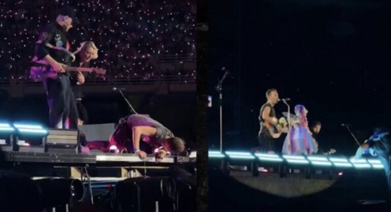 بالفيديو.. سقط بعلم “إسرائيل” وكُسرت أضلاعه!