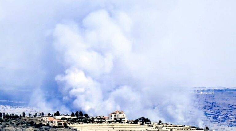 عشرات الصواريخ على “الجولان”