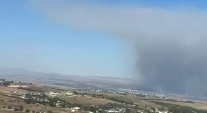 حرائق في “الجولان” بسبب إنفجار مسيّرتين