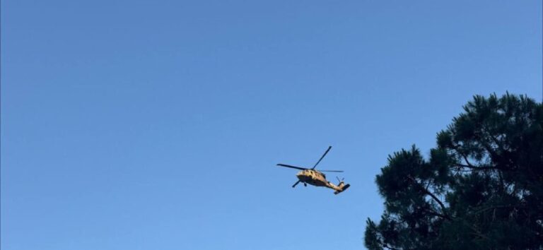 مروحية الإحتلال المحملة بجنود مصابين تهبط في “شعاري تصيدق”