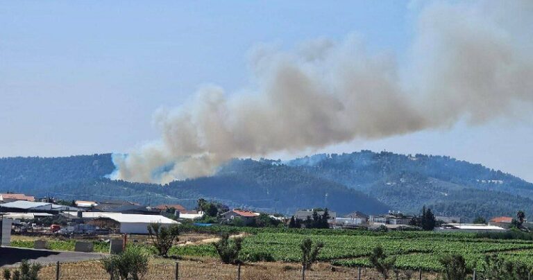 حريق في غابة “بيريا” بالجليل