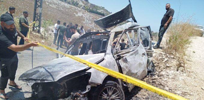 شهيد باستهداف السيارة في سلعا