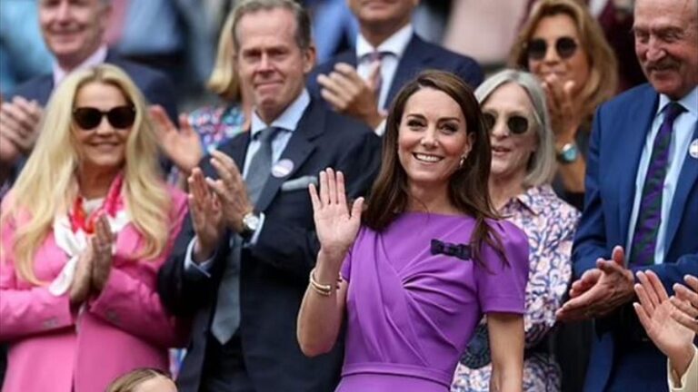 كيت ميدلتون وسط الجماهير في بطولة ويمبلدون! (فيديو)