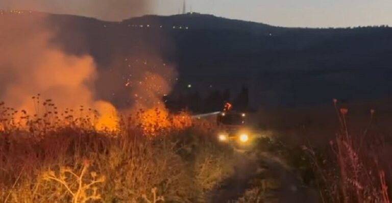 بالفيديو.. “كريات شمونة” تشتعل!