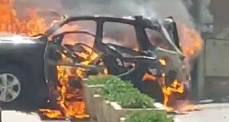 شهيد باستهداف سيارة في صيدا (فيديو)