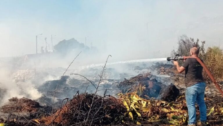 حرائق في 5 بلدات وقرى جبيلية