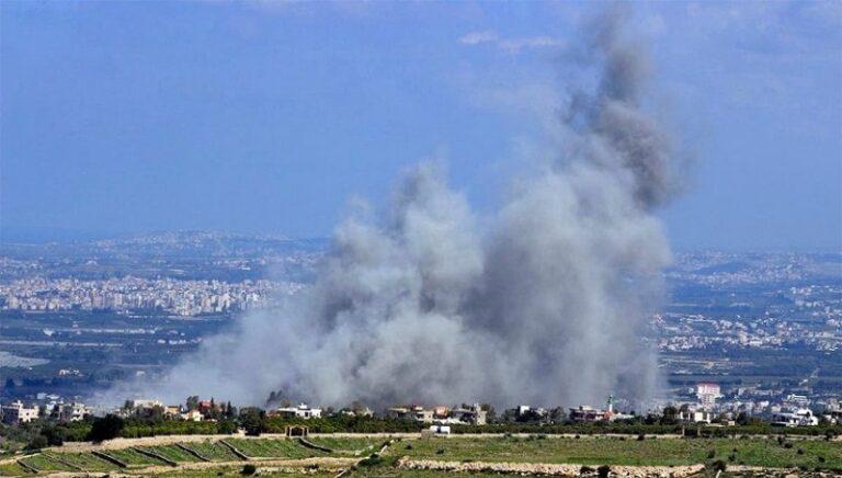 بالفيديو.. أضرار في “مانوت” بصواريخ “حزب الله”