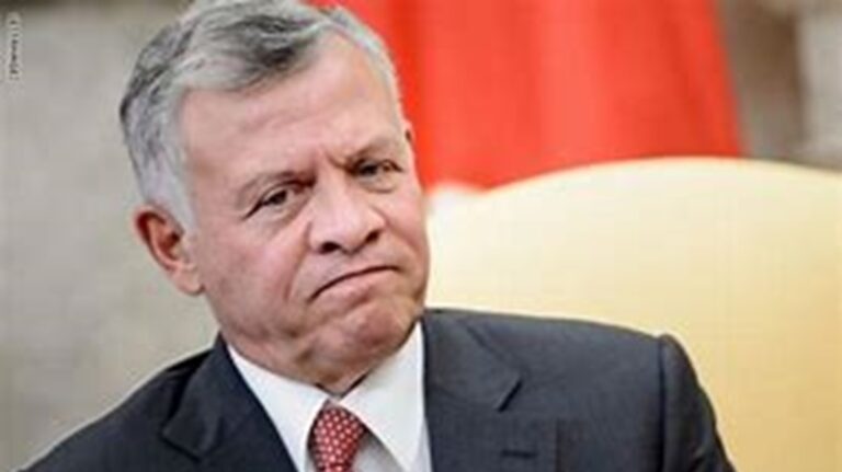 العاهل الأردني: لوقف دائرة العنف في “الضفة”