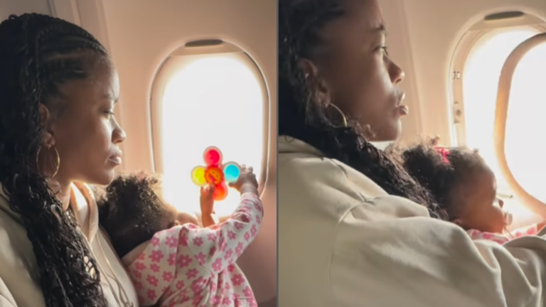 طفلة تكسر نافذة طائرة خلال رحلتها الأولى! (فيديو)