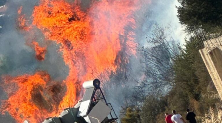 حريق كبير في بلاط – جبيل