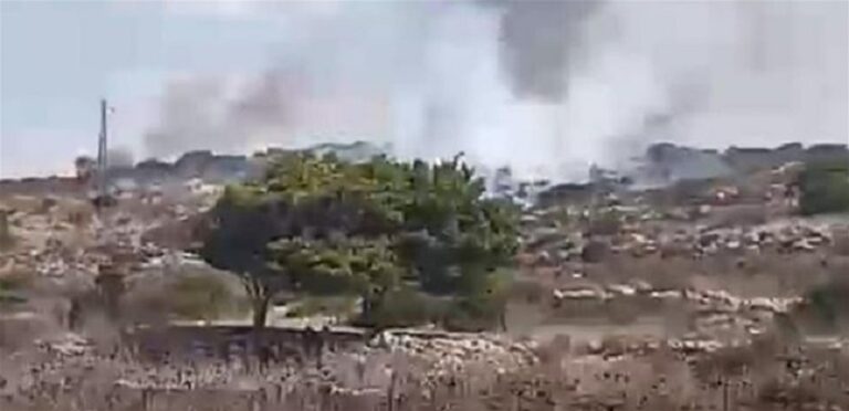 حريق كبير في أطراف الناقورة