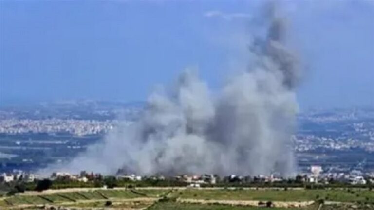 حريق كبير في سهل مرجعيون