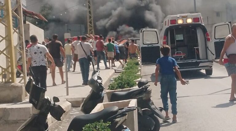 استهداف العميد خليل المقدح بغارة صيدا