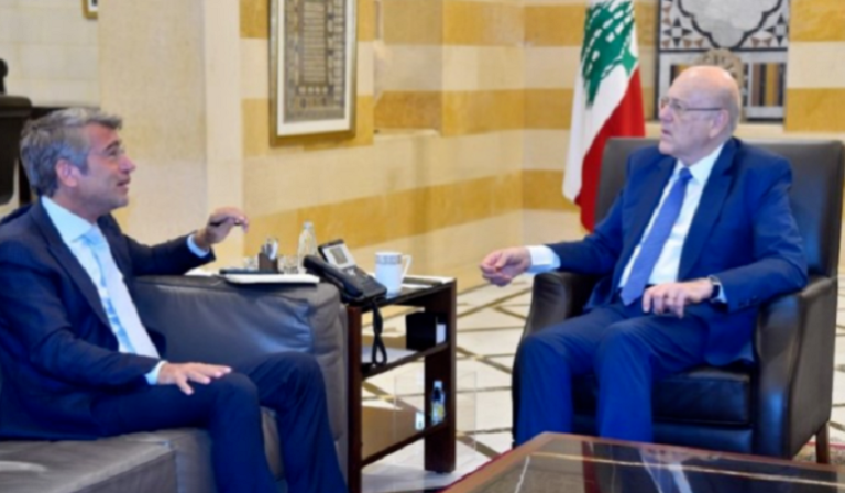 مناقشة مشروع الطاقة المتجددة وتدعيم كهرباء لبنان في السرايا