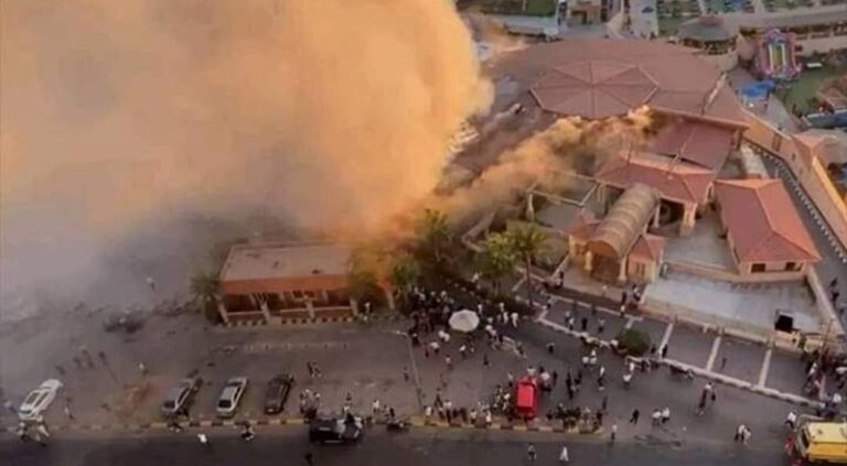 20 مصاباً بحريق مطعم في مصر (فيديو)