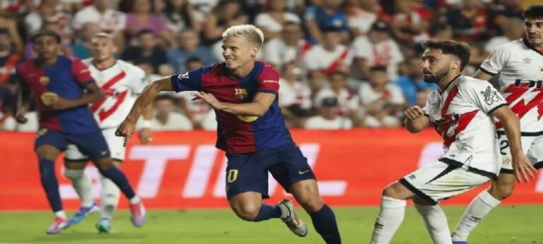 برشلونة يهزم رايو فاليكانو ويخسر لاعبه الشاب