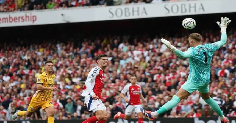 آرسنال يسقط في فخ التعادل مع برايتون