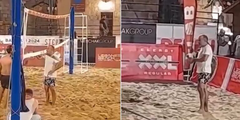 بالفيديو ـ باسيل “لعيّب” بالكرة الطائرة.. أيضاً!