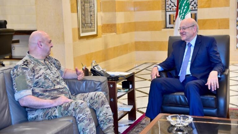 ميقاتي: الالتفاف حول الجيش واجباً تسقط أمامه المصالح