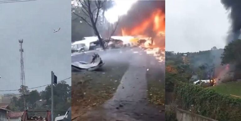 بالفيديو ـ تحطّم طائرة ركاب في البرازيل
