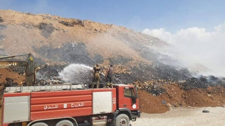 بالفيديو ـ حريق في الفنار