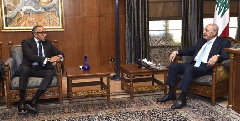 السفير المصري من عين التينة: نحاول إيجاد صيغة للانسحاب “الاسرائيلي” الكامل